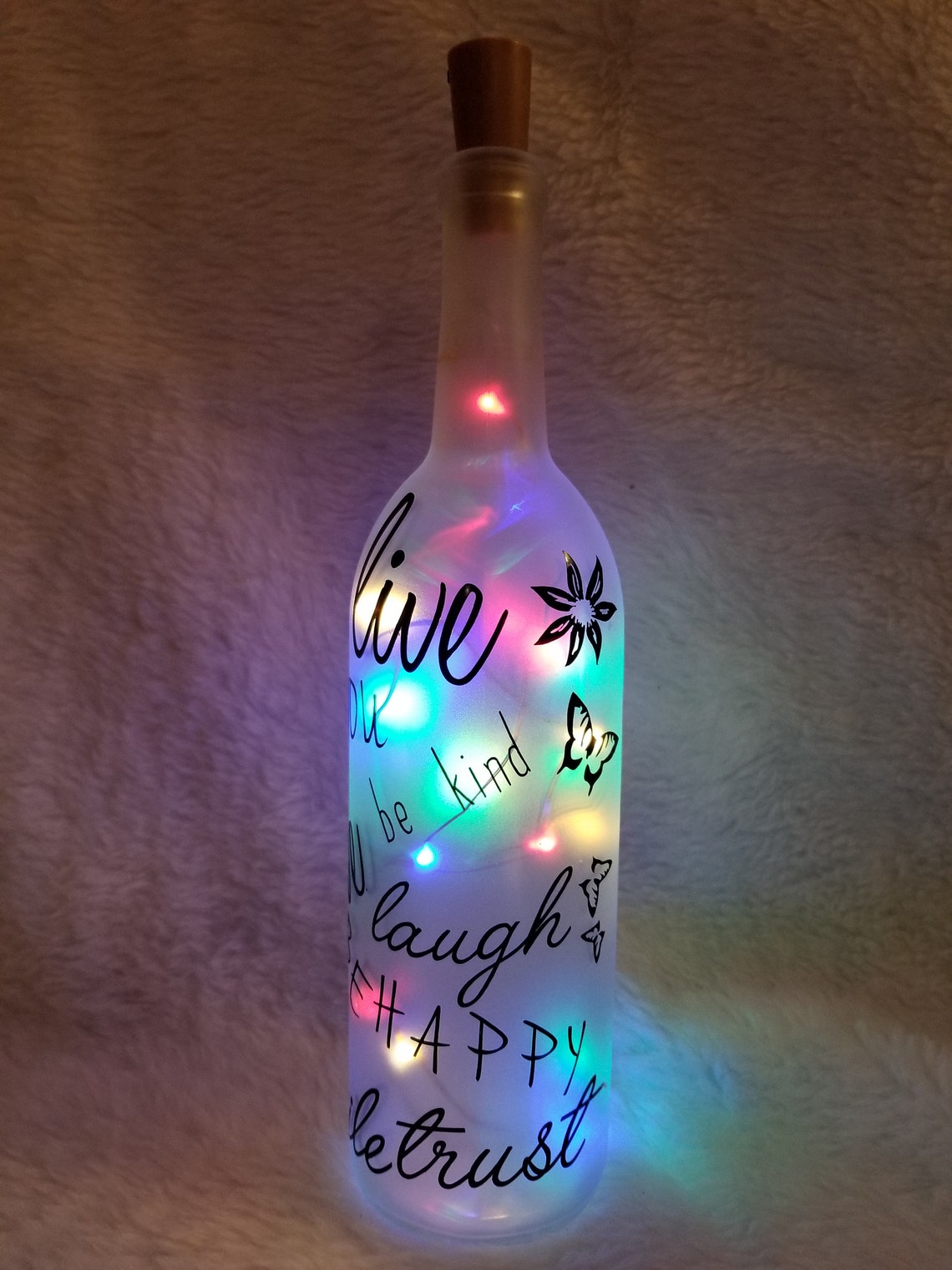 Lighted Decorative Wine Bottles Only 1 Bottle - Etsy