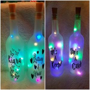 Lighted decorative wine bottles only 1 bottle