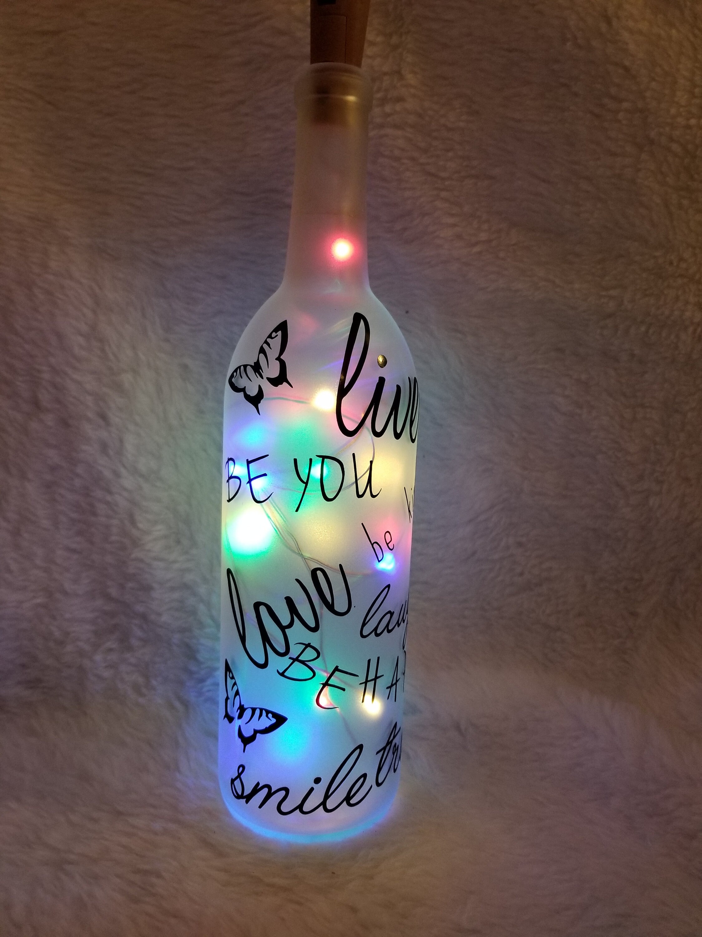 Buy Lighted Decorative Wine Bottles Only 1 Bottle Online in India Etsy