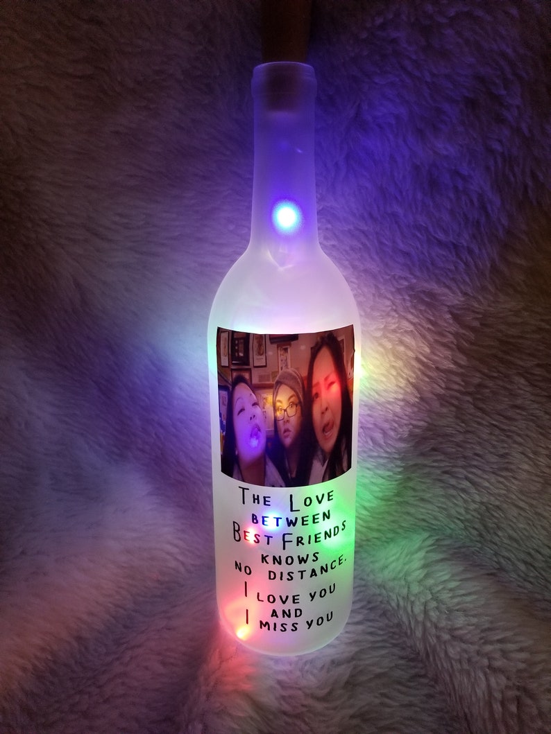 Lighted decorative wine bottles only 1 bottle