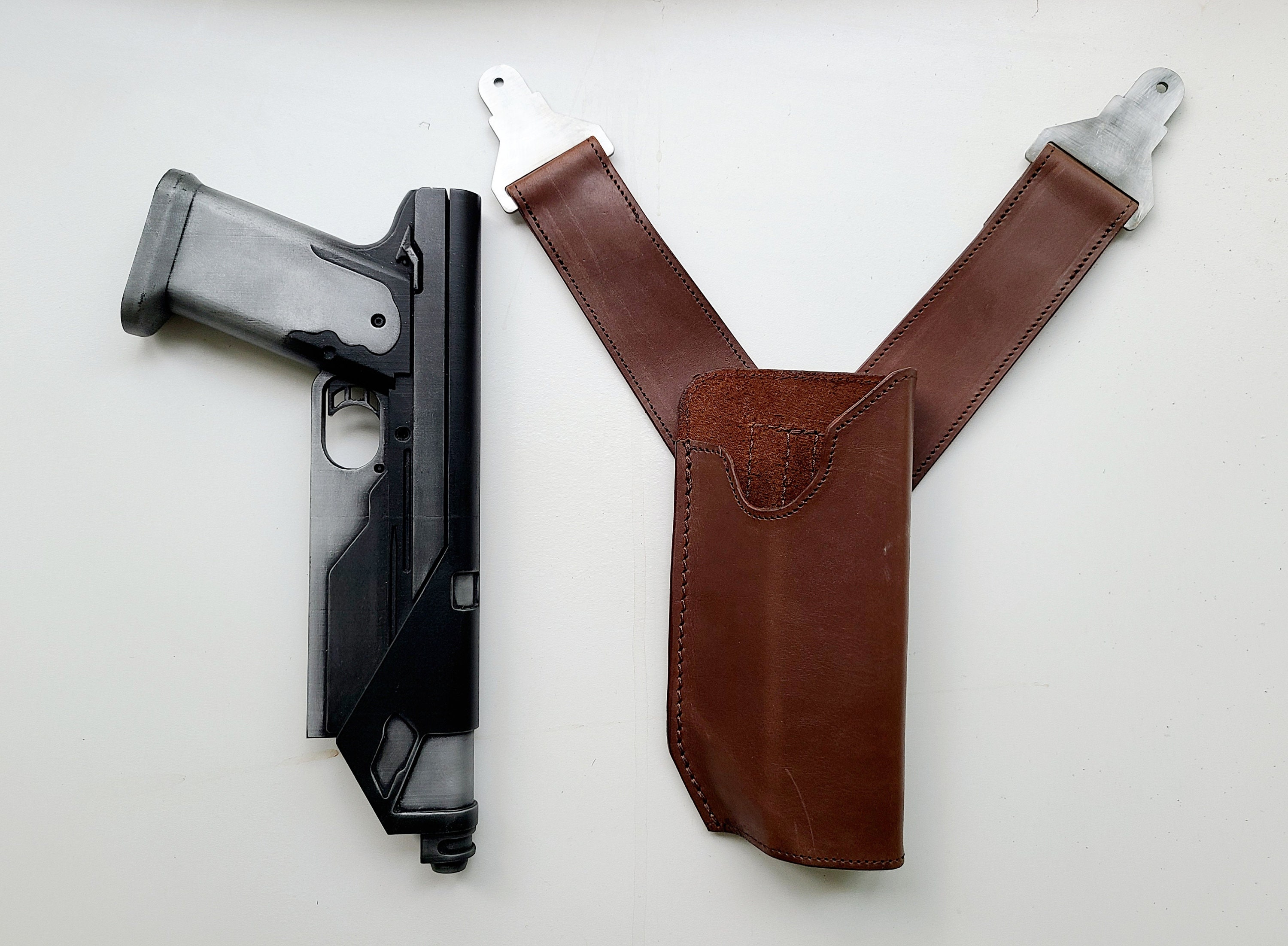 BoKatan leather holsters for Westar 35 blaster Mandalorian Etsy