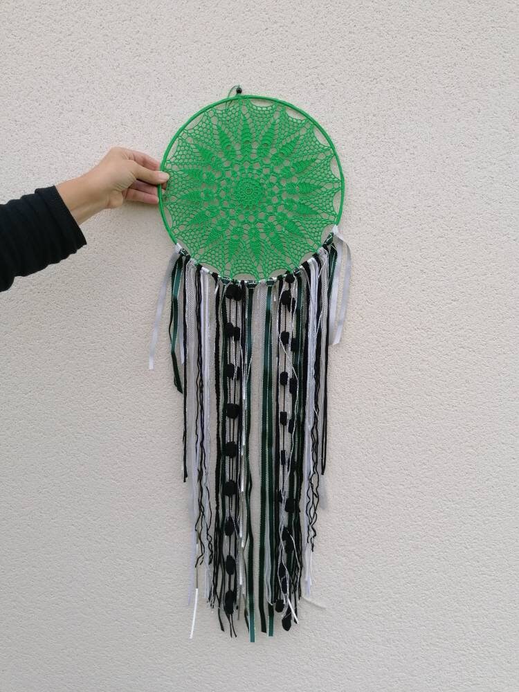 Attrape Rêve Vert et Noir