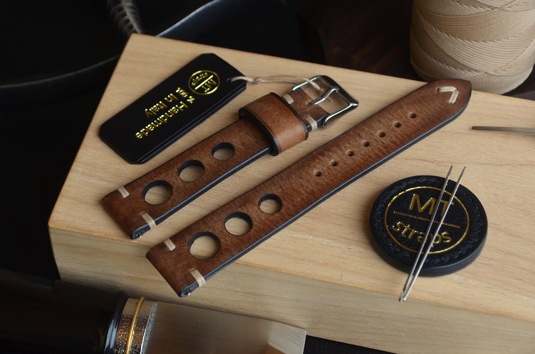 18 / 19 / 20 / 21 / 22 Mm Bespoke Custom Made Handmade Strap Brown ...