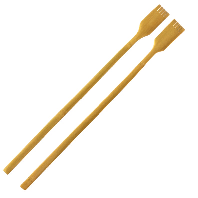 Itchstix 2 Bamboo Back Scratchers 20 Long Massage Tool Etsy