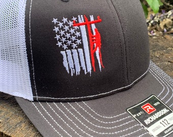 Lineman American Flag Hat