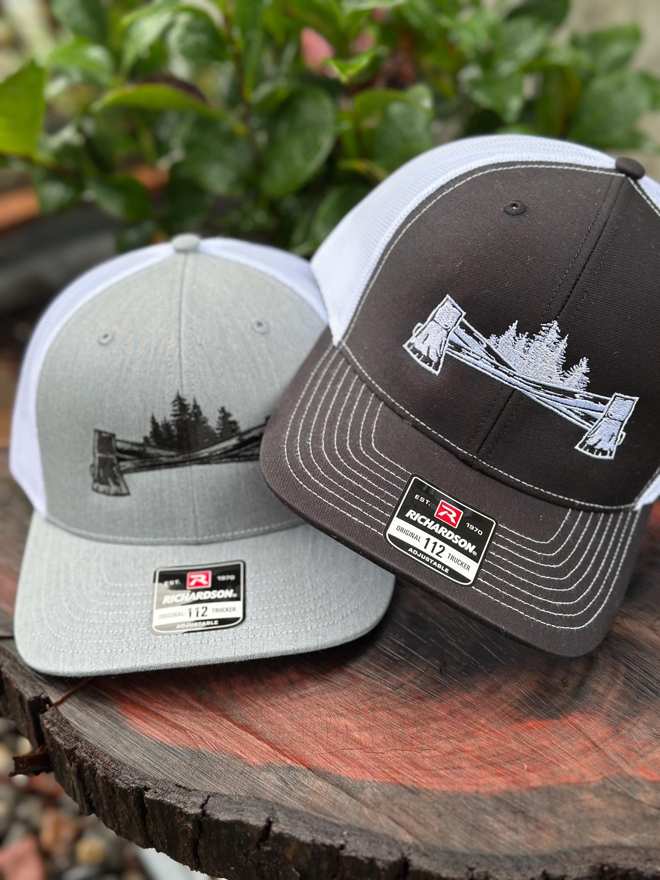 Arborist Tree Guy Logger axes SnapBack hat