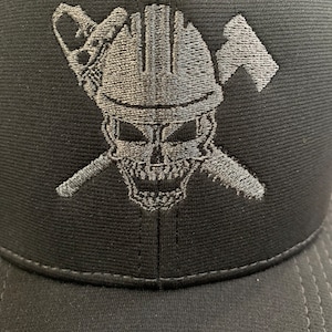 Tree guy arborist logger hard hat skull hat