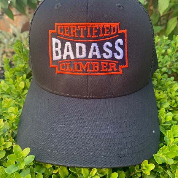 BadAss Tree Climber Tree Guy Arborist SnapBack and Flex Fit hat