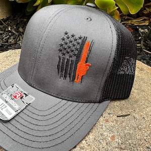 Tree Guy Arborist Forestry Loggers American Flag and chainsaw arborist Richardson and Yupoong hats