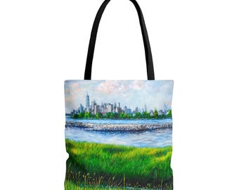 Manhattan Skyline Tote Bag