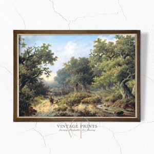 Vintage Landscape Print | Country Oil Painting | Farmhouse PRINTABLE Art | #84