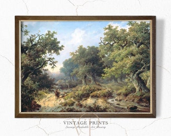 Vintage Landscape Print | Country Oil Painting | Farmhouse PRINTABLE Art | #84