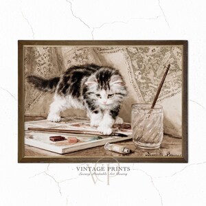 Vintage Kittens Print | Antique Animal Print | Farmhouse Decor | Printable Wall Art | #62