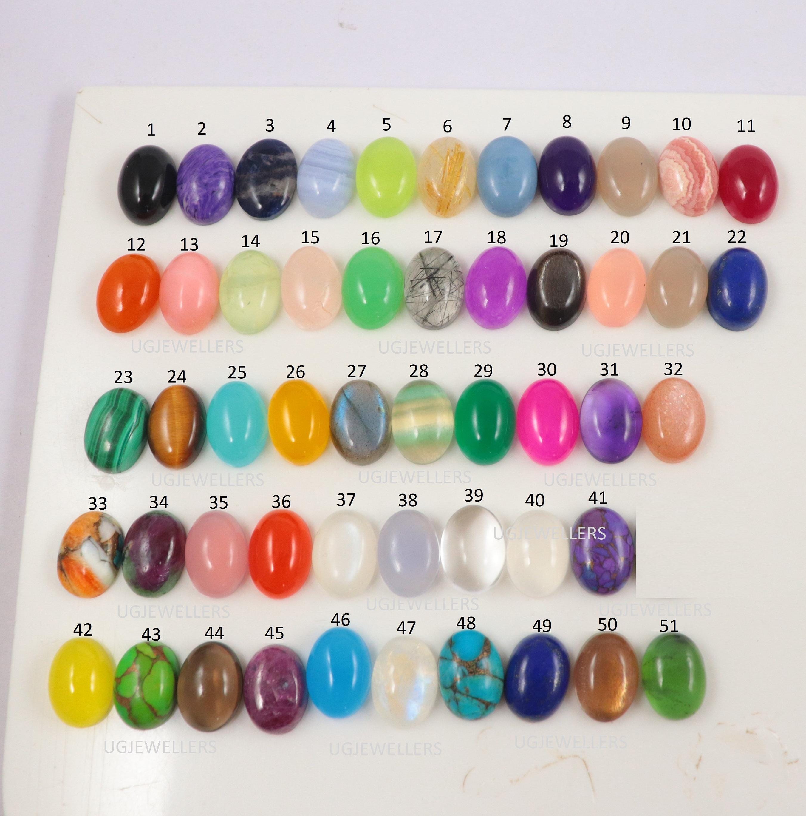 10 Cabochon Ovali In Ossidiana Nera, 18x13mm, Retro Piatto, Pietre Non Forate Per Creazione Gioielli Fai Da Te, Incastonatura O Wire Wrap - 3