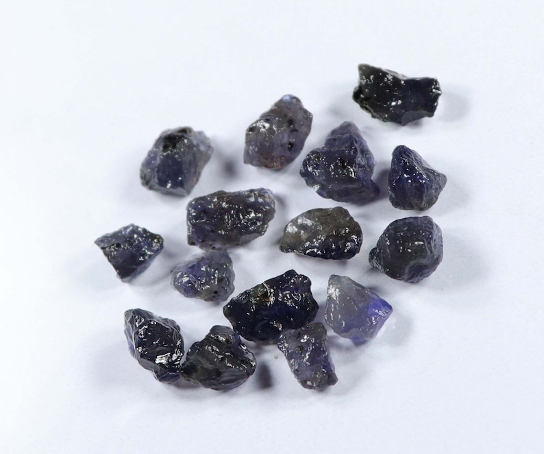 12X8 mm Rough Loose Rough Iolite Rough Making Gemstone Loose Rough Making Loose Gemstone Iolite Gemstone Rough Iolite Rough 15 Pcs Approx