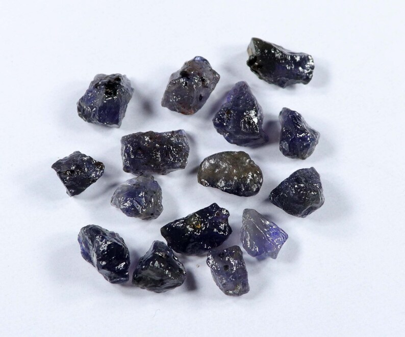 12X8 mm Rough Loose Rough Iolite Rough Making Gemstone Loose Rough Making Loose Gemstone Iolite Gemstone Rough Iolite Rough 15 Pcs Approx