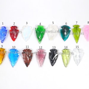 Mix Quartz Arrowhead Crystals: Arrow Gemstone Spear Heads (30-50mm)