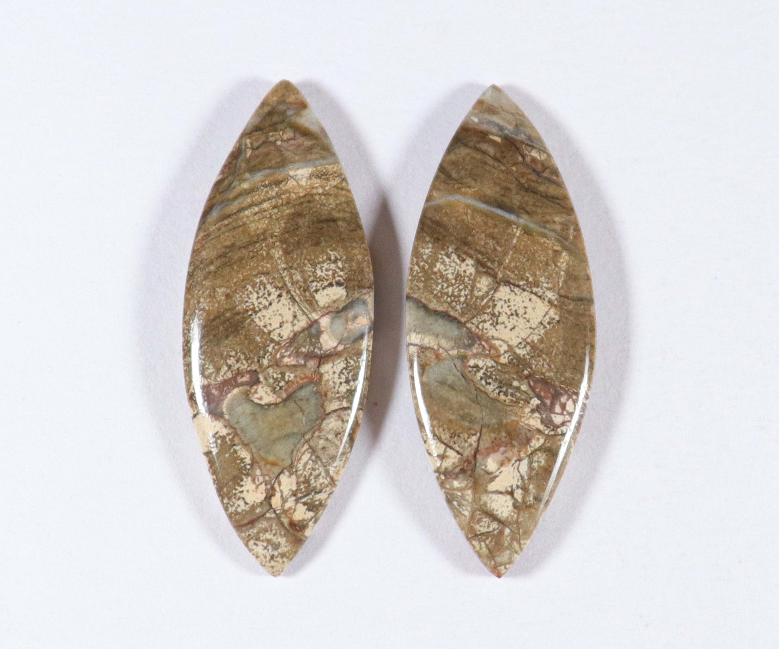 45x14x6 MM,Mushroom Jasper Marquise Shape 28.10 Cts Smooth Flat Bottom Jewelry Making Handmade Loose Gemstones Natural Mushroom Jasper. 45x14x6 MM,Mushroom Jasper Marquise Shape 28.10 Cts Smooth Flat Bottom Jewelry Making Handmade Loose Gemstones Natural Mushroom Jasper.