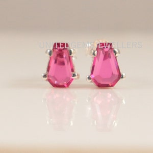 Coffin Stud Earrings Stud Earring Prong Set Stud Coffin Earring Coffin Stud Earring 925 Sterling Silver Stud Earring Coffin Gold Plated