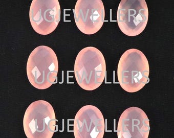 Pink Chalcedony Gemstone: Round, Oval, Pear, Cushion Briolette Cut