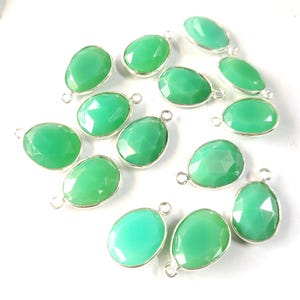 8X6 mm To 20X15 mm Chryso Onyx 1 Pcs Talpe Cut Egg Shape Gemstone 92.5 Sterling Silver Connector Single Bail Hand Made Jewelry