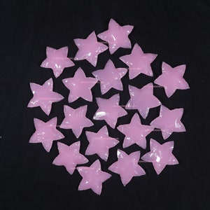Rose Quartz Star Beads: Pink Gemstone Carvings