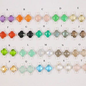 1 Pair 10 mm Cushion Carving Connectors Double Loop Sterling Silver Connector Mix Semiprecious Gemstone Double Bail Connector Jewelry