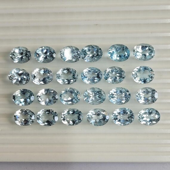 Topaze bleue swiss blue (traité), 7,00 x 7,00 mm, Coeur