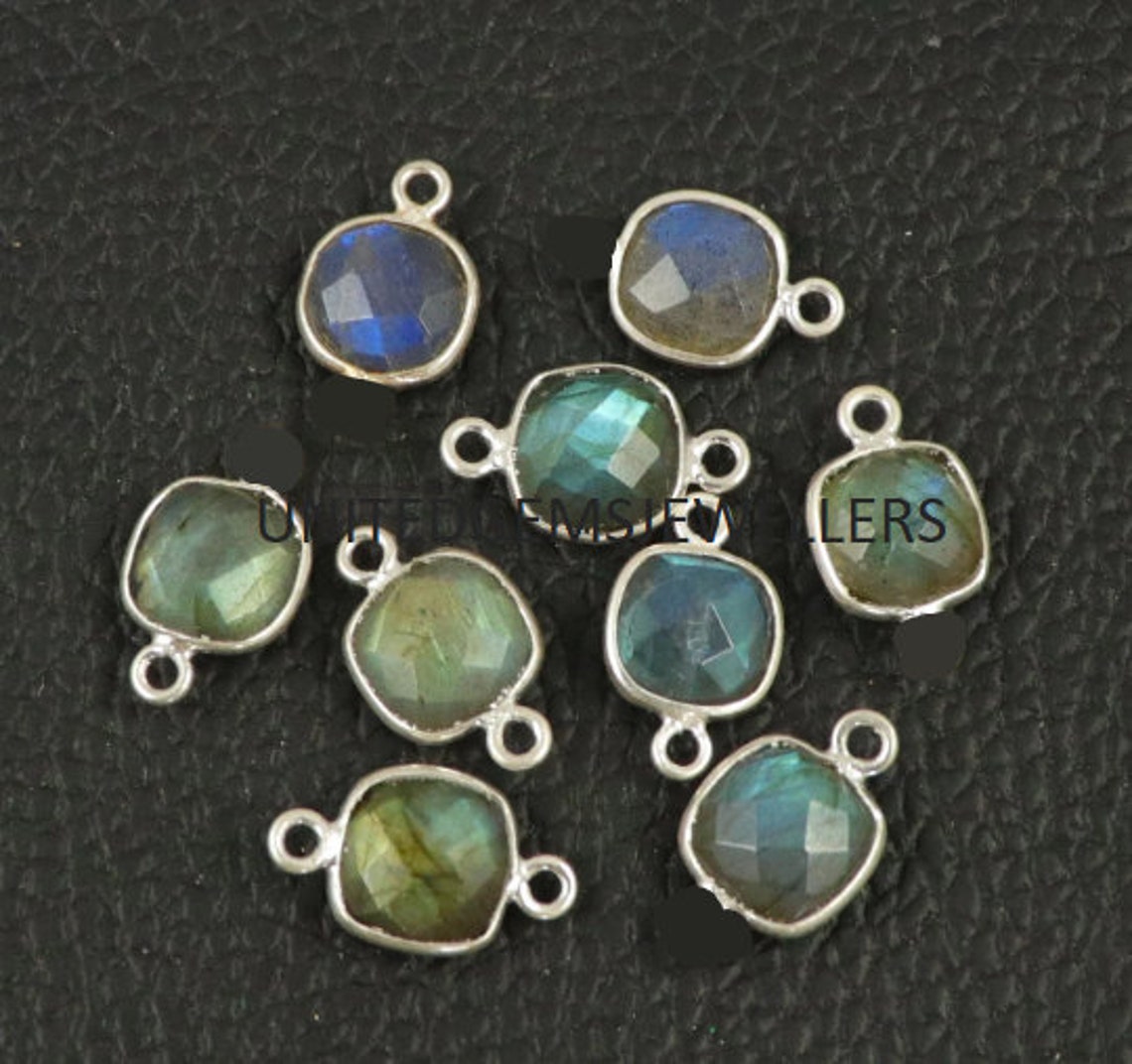 Collier Pendentif Opale Double Face 20x15 Mm - Longueur 49 Cm - Fermoir Magnétique