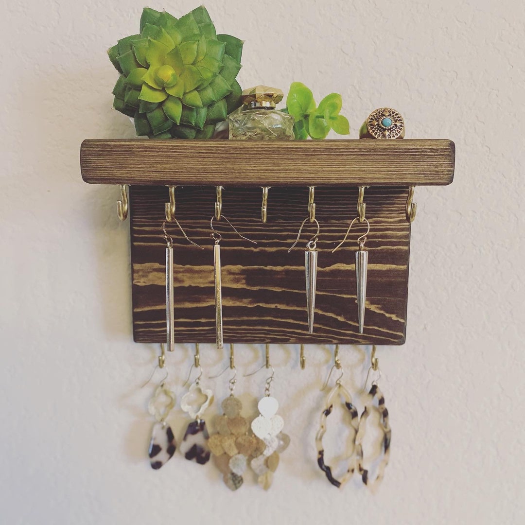 Jewelry Organizer Shelf, Wall Mounted Jewelry Organizer, Bathroom