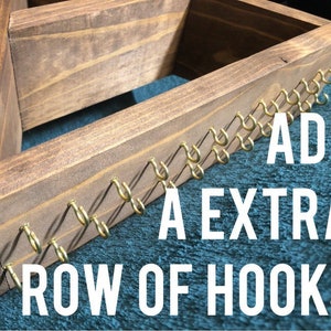 ADD ON ONLY Extra Row of hooks for any Triangle / Honeycomb Jewelry Organizer image 1