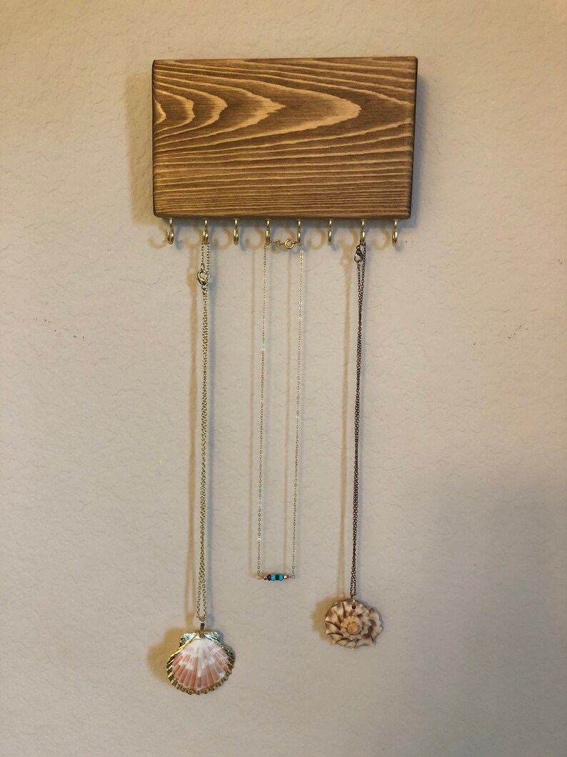 Necklace Organizer Earring Holder Jewelry Organizer Key Etsy