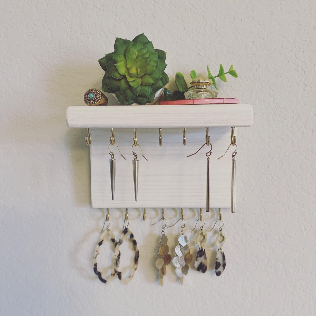 Jewelry Organizer Shelf, Wall Mounted Jewelry Organizer, Bathroom