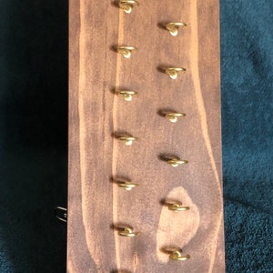 ADD ON ONLY Extra Row of hooks for any Triangle / Honeycomb Jewelry Organizer image 4