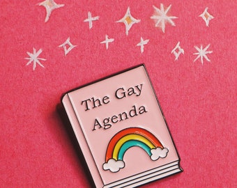 The Gay Agenda Pride pin