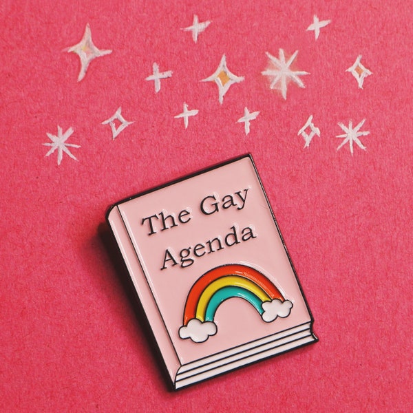 The Gay Agenda Pride pin