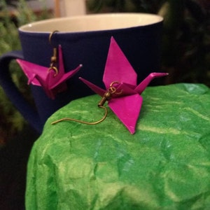 Origami Kraniche Magenta
