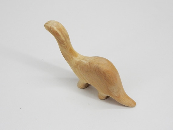 Wood Dinosaur Diplodocus Toy Waldorf Animal Wooden Sculpture Gifts