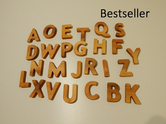 Alphabet Learning Toys Wooden Magnetic Letters Fridge Magnets Teaching Aids 