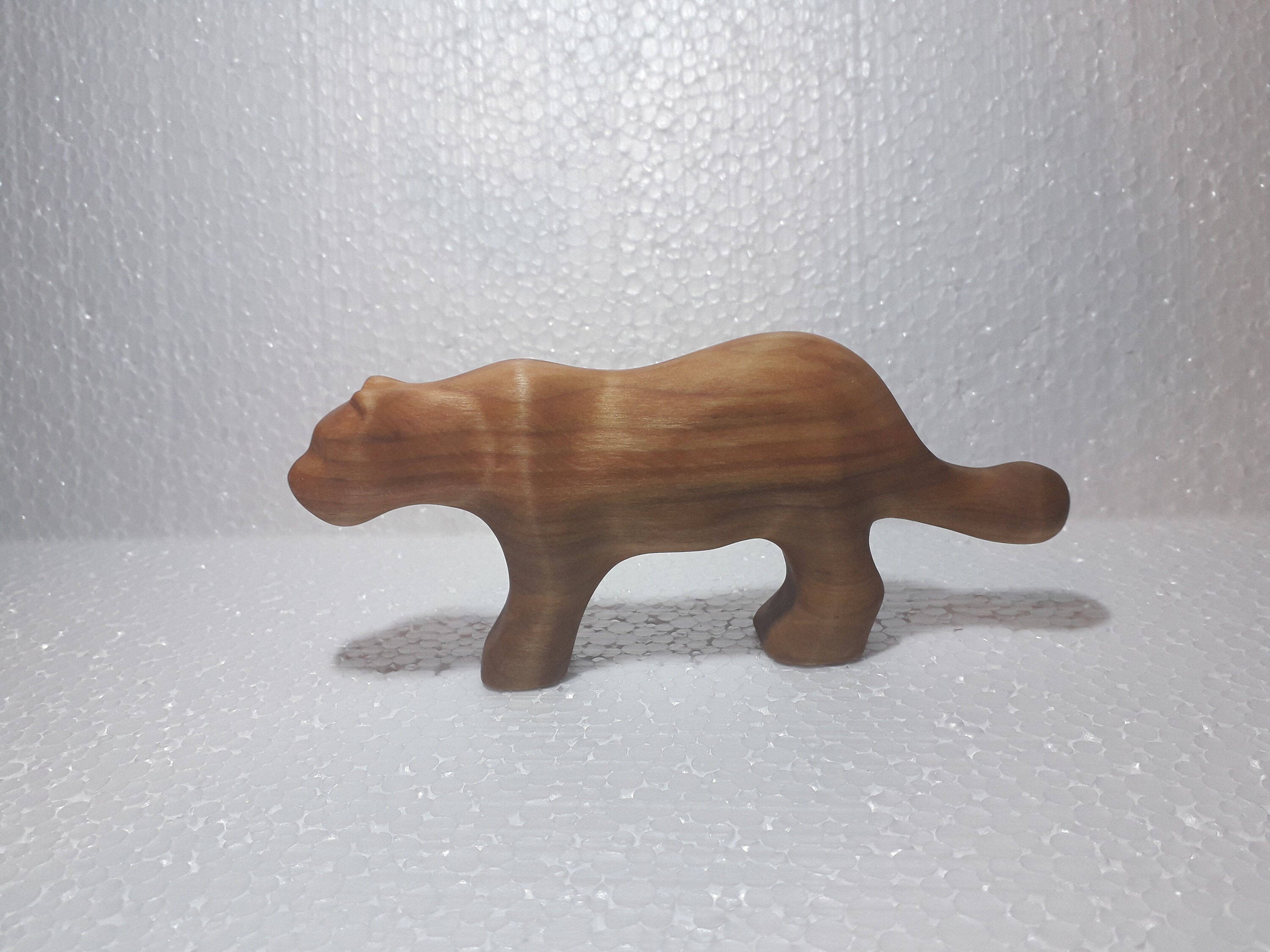 Wood Tiger toy Waldorf animal Wooden Sculpture