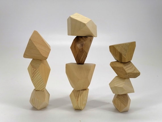 Jeux Montessori blocs d'équilibre Animal en bois