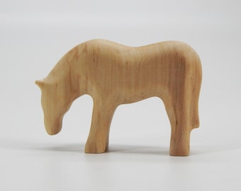 Wood Horse 3 toy Waldorf animal Wooden Sculpture Figurine Waldorf Toys Wooden Gifts Eco Friendly Wood toys Natural Wooden Toy