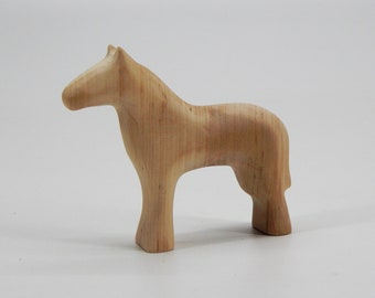 Wood Horse 2 toy Waldorf animal Wooden Sculpture Figurine Waldorf Toys Wooden Gifts Eco Friendly Wood toys Natural Wooden Toy