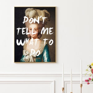 Marie Antoinette Art Print: Feminist Rococo Decor