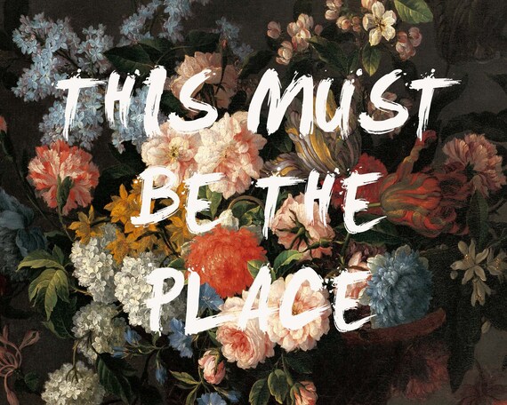 This Must Be The Place Print Talking Heads Lyrics Print Etsy This Must Be The Place Print Talking Heads Lyrics Print Etsy
