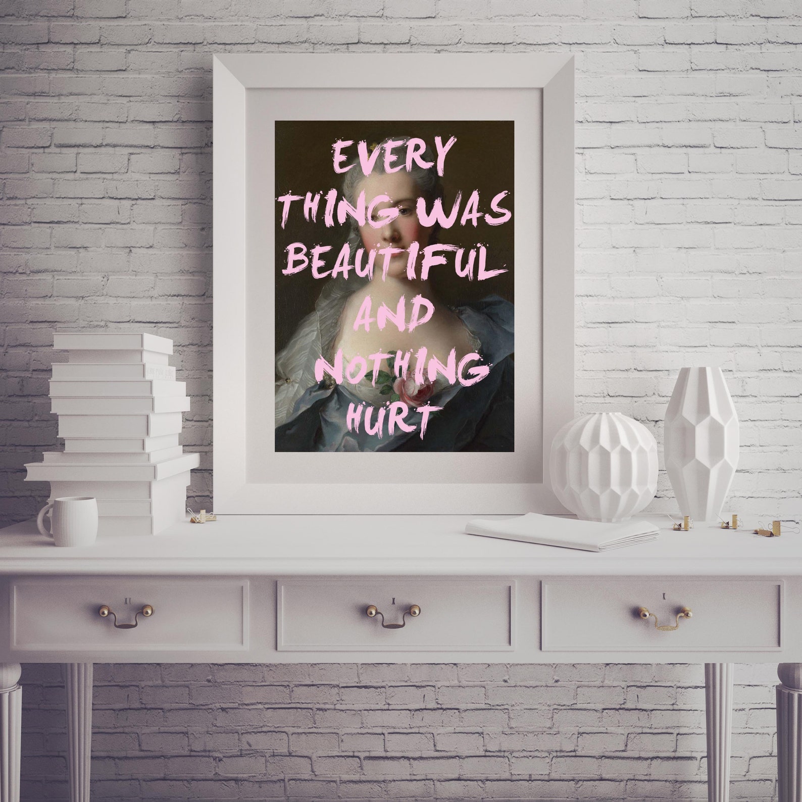 Everything Was Beautiful and Nothing Hurt POSTER Literary | Etsy Australia