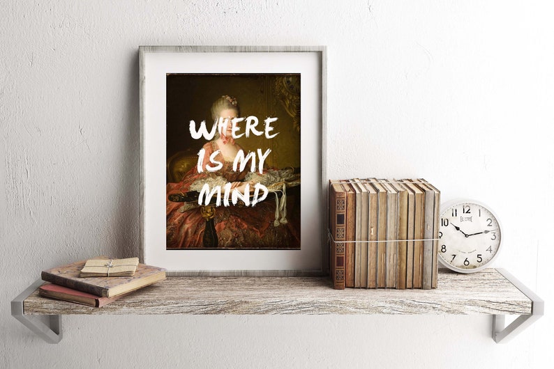 Where is My Mind PIXIES Lyrics Print Surfer Rosa Song Etsy Australia