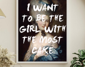 Hole Lyrics Art Print: Marie Antoinette Bedroom Wall Decor