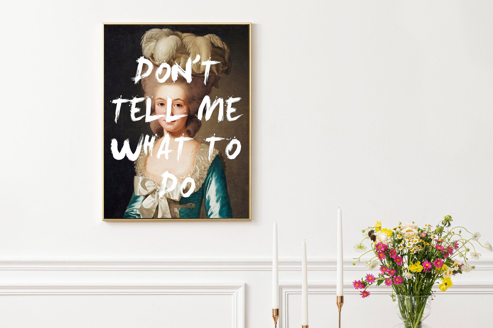 Don't Tell Me What to Do Art Print FEMINIST Art Marie Etsy