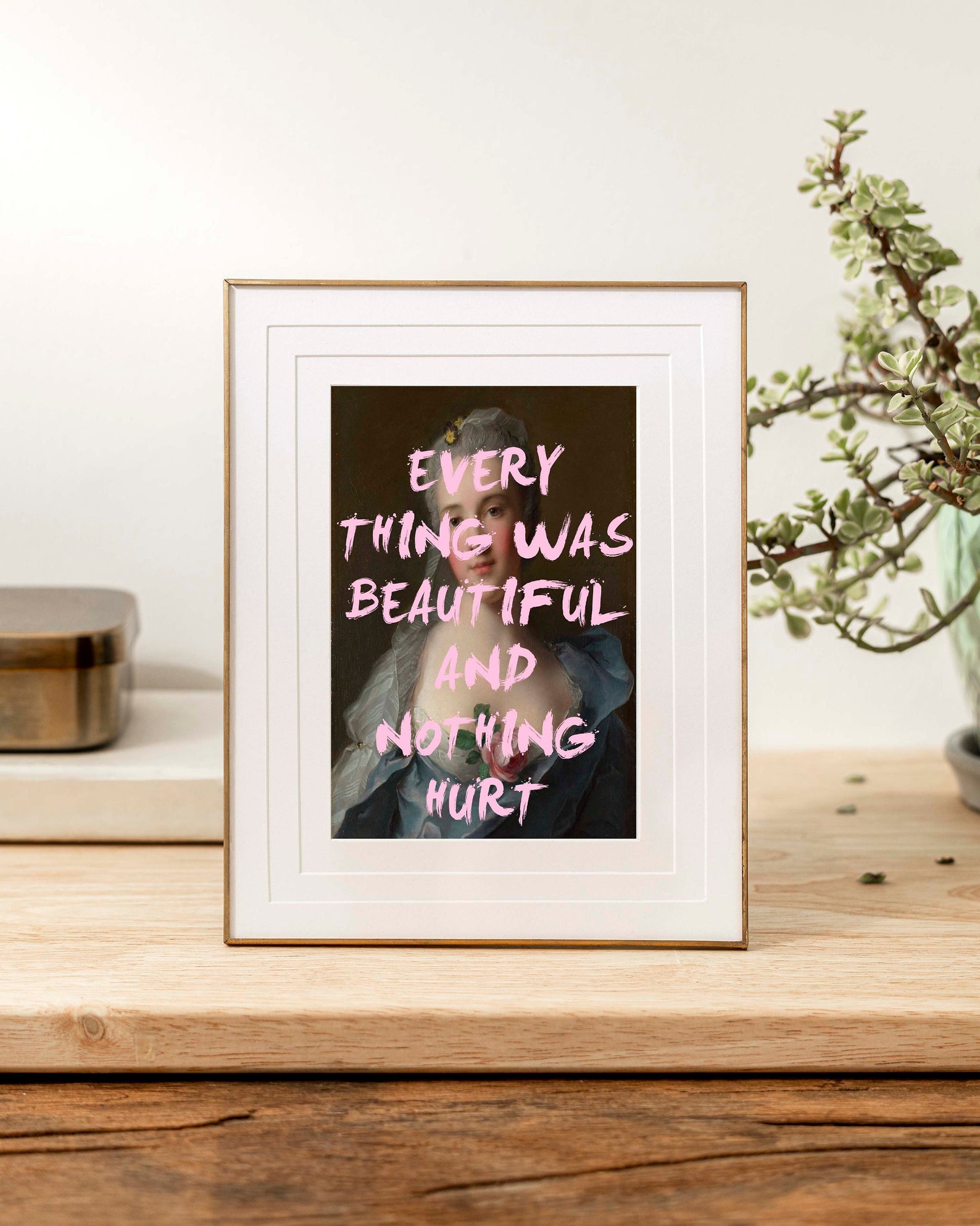 Everything Was Beautiful and Nothing Hurt POSTER Literary - Etsy Australia